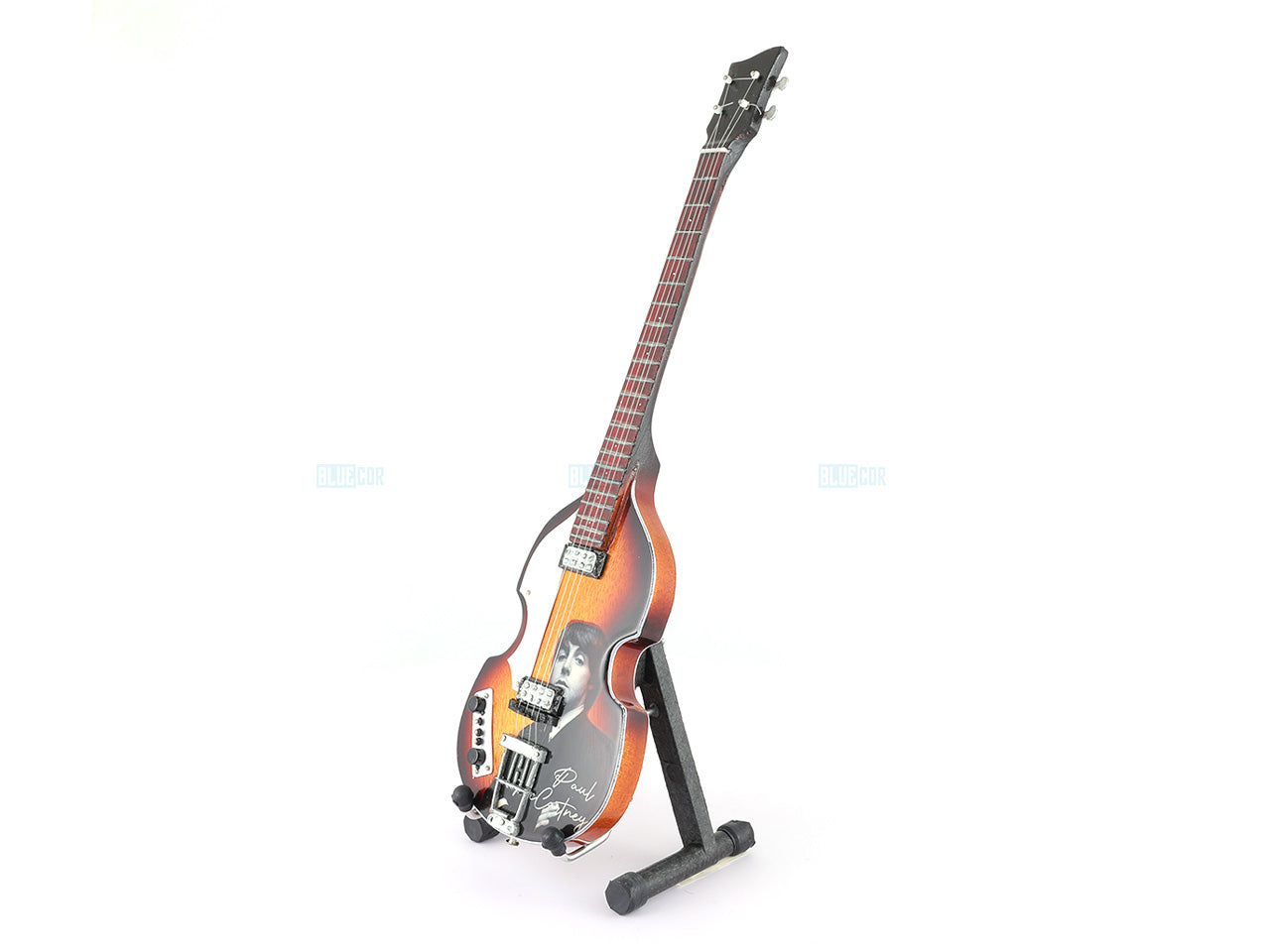 Paul McCartney The Beatles music band Miniature Guitar with Stand design C Décor