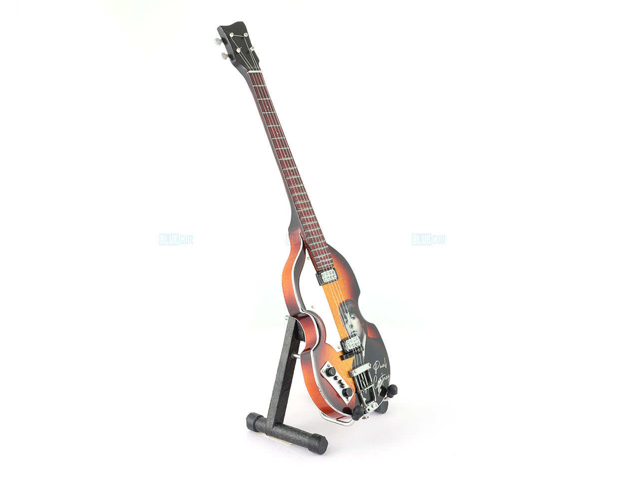 Paul McCartney The Beatles music band Miniature Guitar with Stand design C Décor