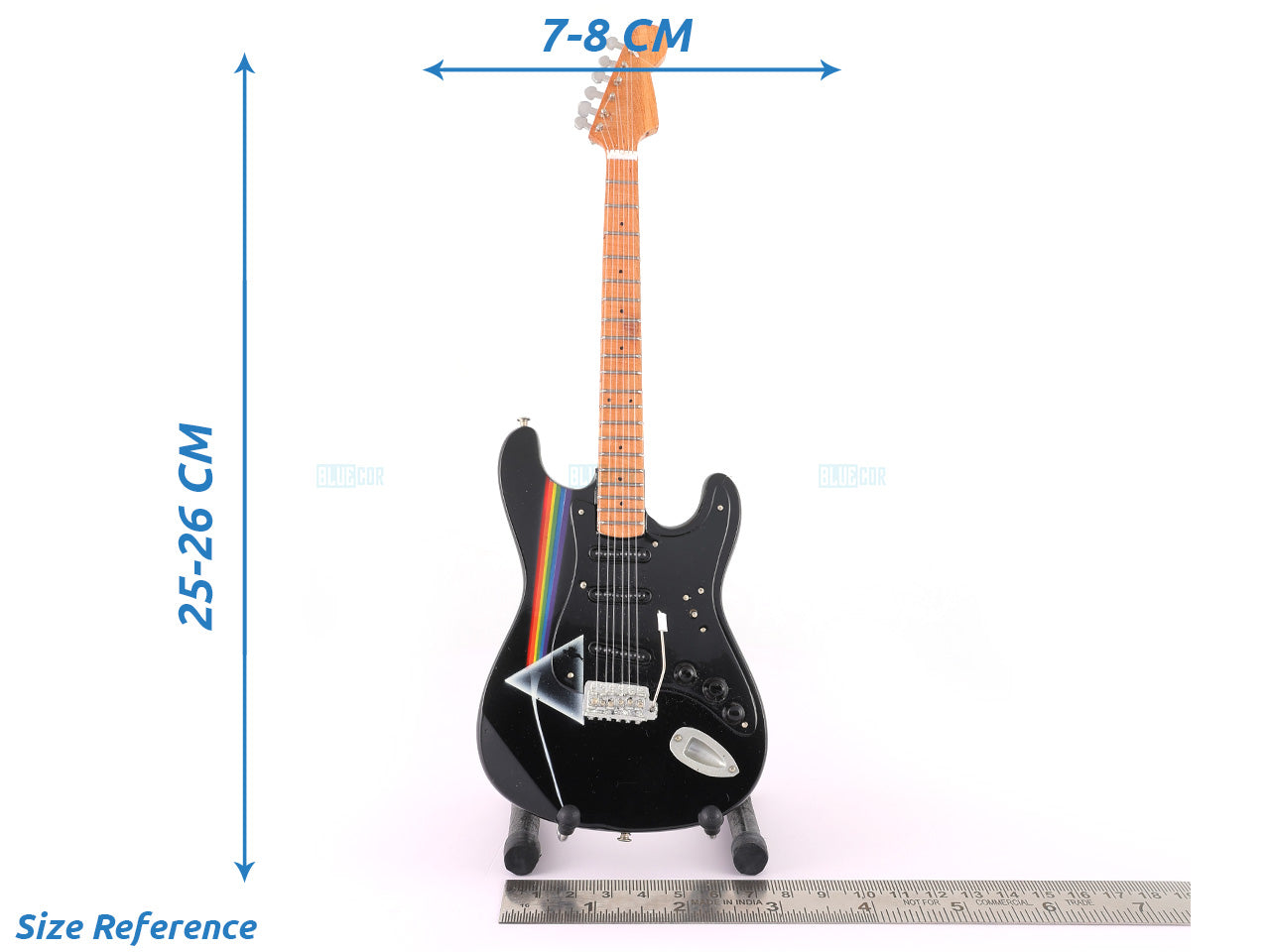 Pink Floyd music band Miniature Guitar with Stand Generic design A Decor