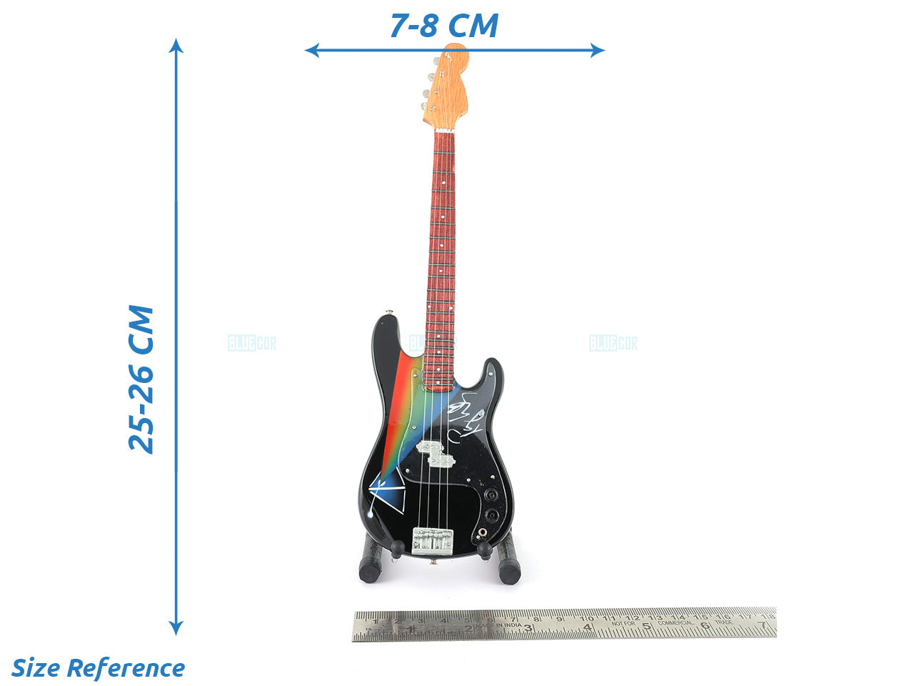 Pink Floyd Roger Waters music band Miniature Guitar with Stand Generic design D Decor