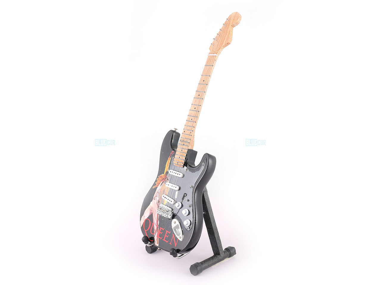 Queen Music Band Miniature Guitar with Stand Generic design A Decor