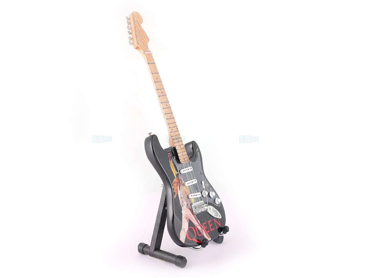 Queen Music Band Miniature Guitar with Stand Generic design A Decor