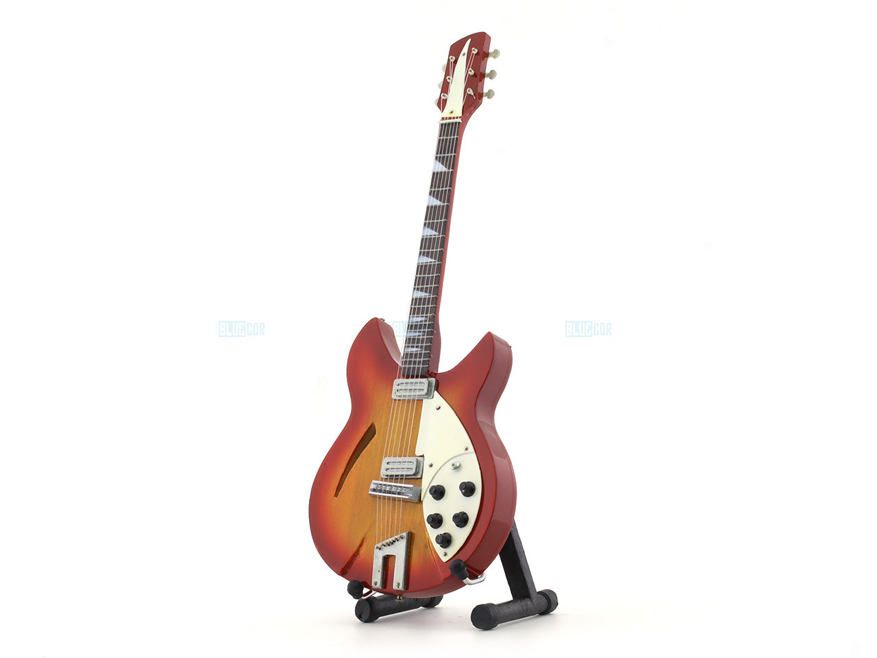 Rickenbacker 360V64 Wooden Miniature Guitar with Stand Generic design