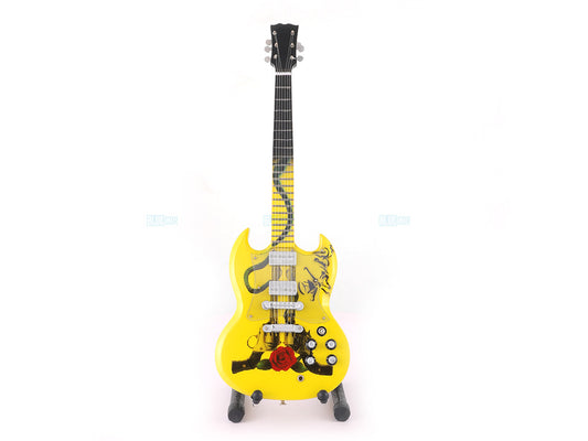 Slash Gibson Guns N Roses music band Miniature Guitar with Stand Generic design A Décor