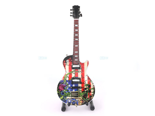 Slash Gibson Guns N Roses music band Miniature Guitar with Stand Generic design B Décor