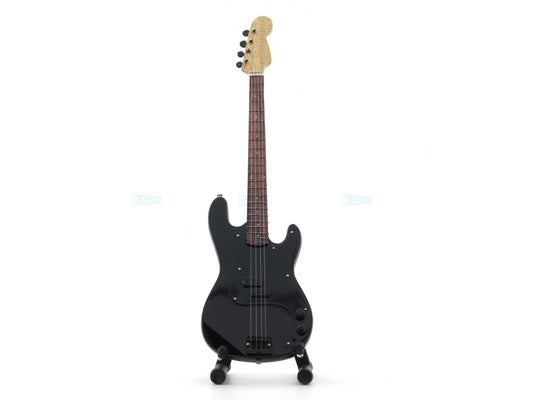 Standard Bass Electric Guitar Miniature with Stand Design E