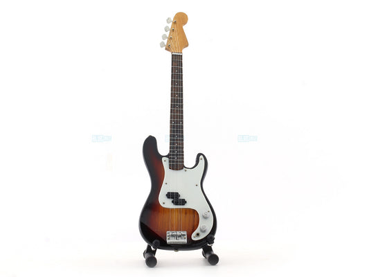 Standard Bass Electric Guitar Miniature with Stand Design F