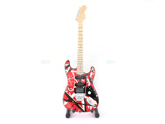 Van Halen Music Band Miniature Guitar with Stand Generic design C Décor