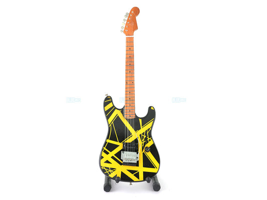 Van Halen Music Band Miniature Guitar with Stand Generic design B Decor