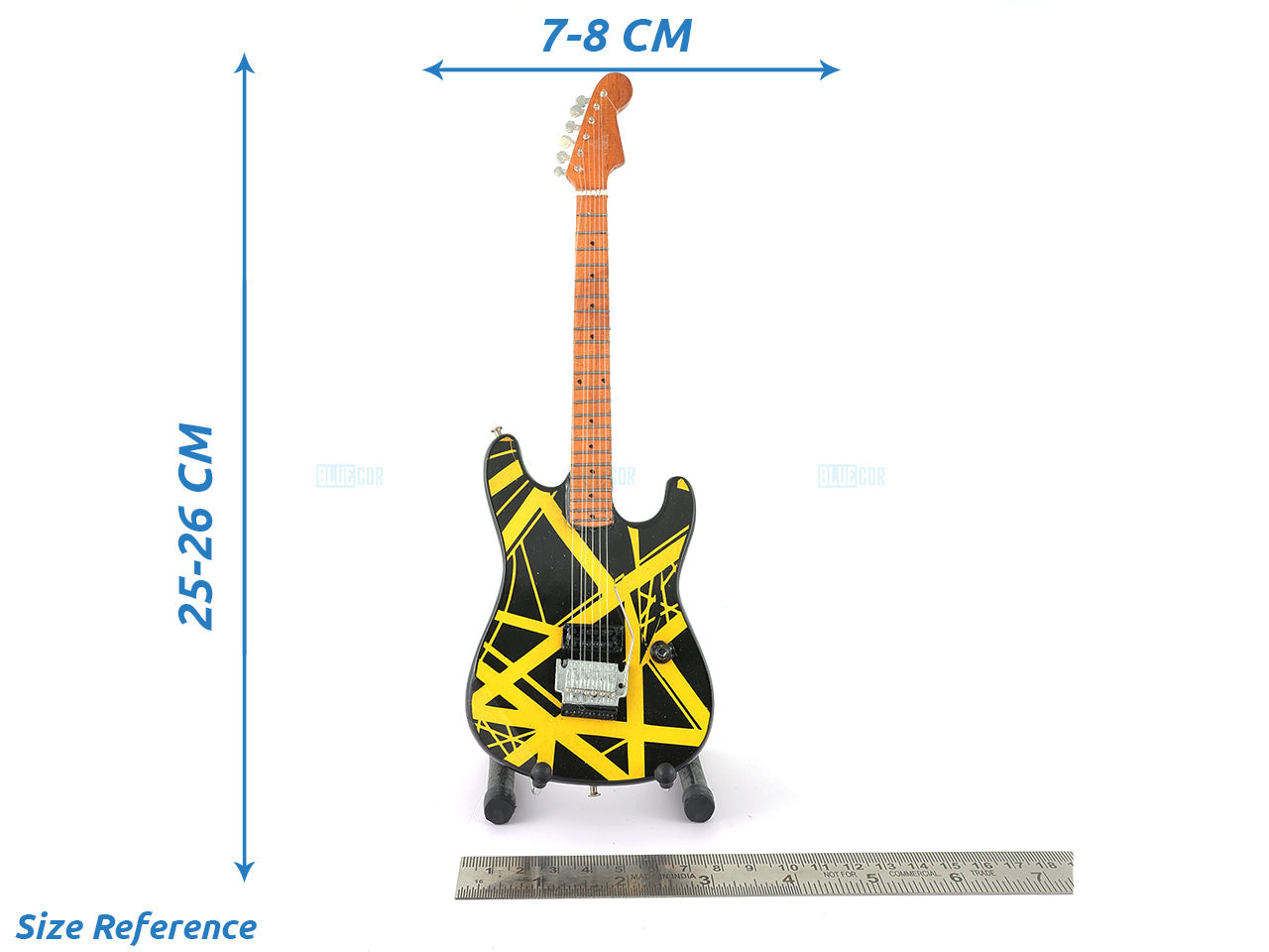 Van Halen Music Band Miniature Guitar with Stand Generic design B Decor